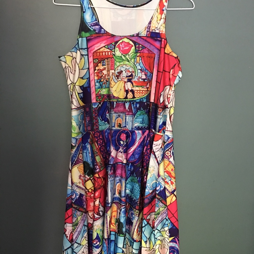 Beautiful Beauty and the Beast Stained Glass dress